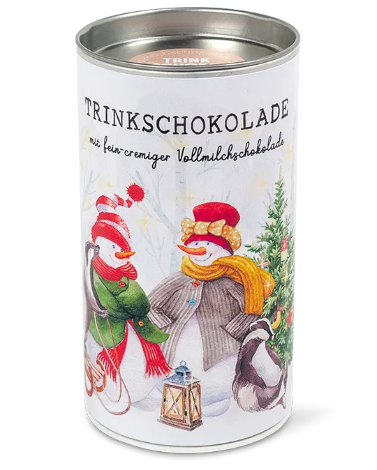 Trinkschokolade Schneemann & Dachs