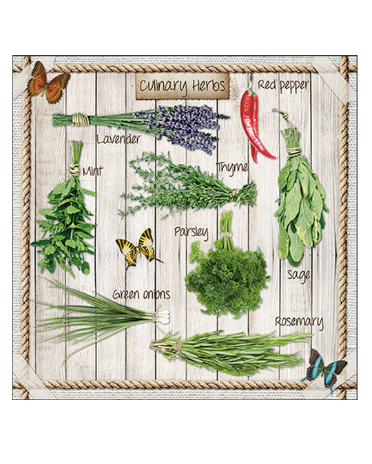 Serviette Kitchen Herbs